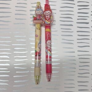 Adorable Character Gel Pens - Red and Cream